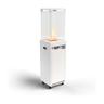 Faro - Chauffage de terrasse, gas propano, traffic white, 8 kW, portatile e autoportante, per