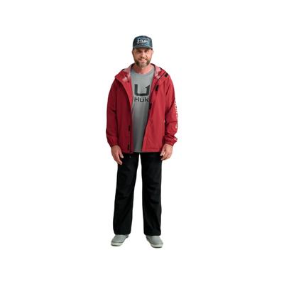 HUK Performance Fishing Storm Jacket - Men's Scarlet Blaze Large H4000159-621-L