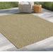 Earth Gc Ntl1014 Jute White 7 Ft. 10 In. X 10 Ft. 3 In. Indoor Outdoor Area Rug Natural White Polyester Polypropylene