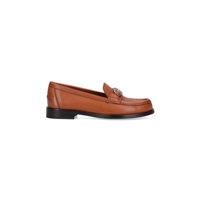 Gancini Loafers - Brown - Ferragamo Flats