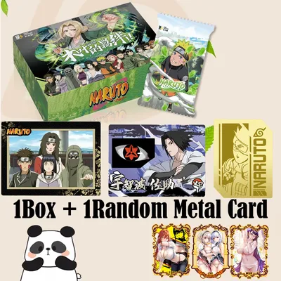 New Naruto Card Japanese Anime Collection Card Doujin Badge Crystal Bricks Booster Box Kids Toy