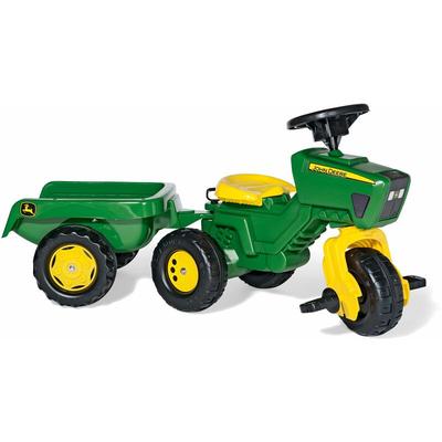 Rolly Toys - John Deere Dreirad mit Anhänger, mit Soundlenkrad, Heckkupplung Image