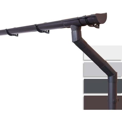Dachrinnen Set Gartenhaus NW100 / 100mm, Carport, Terrasse,Regenrinne pvc für Pultdach, Made in Image