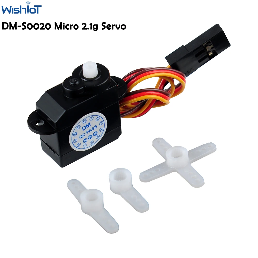 2,1g ultra-micro servo kernloser motor DM-S0020 mini servo jr stecker 4,8 V-6V 180 grad für rc hobby flugzeug modell roboter