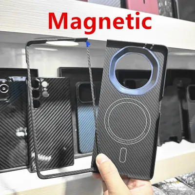 For Huawei Honor Magic V3 5G case, carbon protective shell, suitble Aramid fiber， Magnetic phone