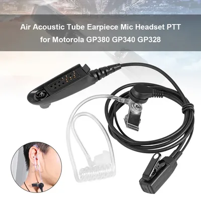 Luft akustik röhre Ohrhörer Mikrofon Headset Ptt Mikrofon Headset strahlungs sicherer Walkie Talkie Kopfhörer für Motorola GP/