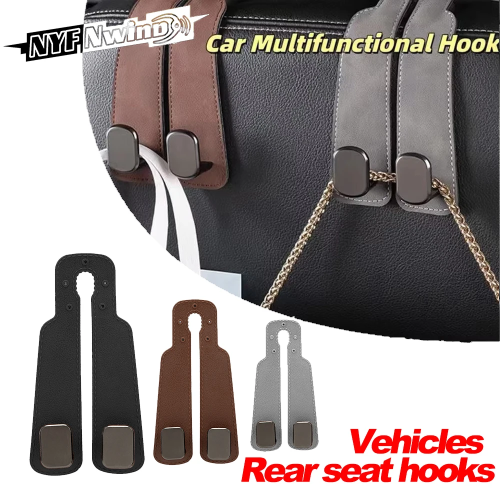 Qualität Auto Kopfstütze Haken Kunststoff innen metall Hinten Sitz Hängen Dual Haken 20 KG Große Tragende Legierung Haken aufhänger Universal