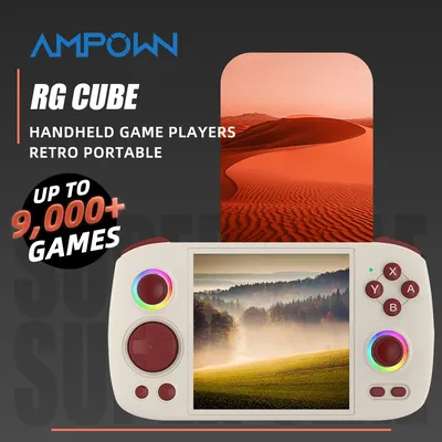AMPOWN Anbernic RG Cube Handheld-Spielespieler 3,95'' Touchscreen Android 13 Tragbare Image