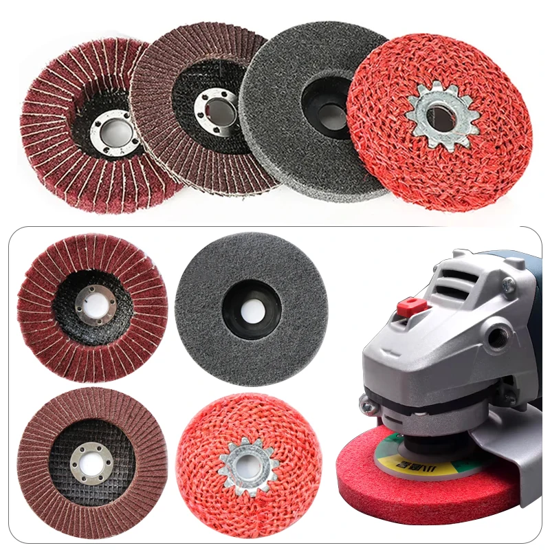 4 Teile/los 100mm Mini Schleifen Disc Rund Harz Schleifen Rad Für Winkel Grinder 4 zoll Polieren Disc Power werkzeug Zubehör Image