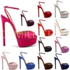 【 Messen Sie Ihre Fußlänge vor der Bestellung 】 Luxus Designer Frauen elegante Plateaus andalen High Heel Kleid plus Größe Schuhe 34-Chc-30