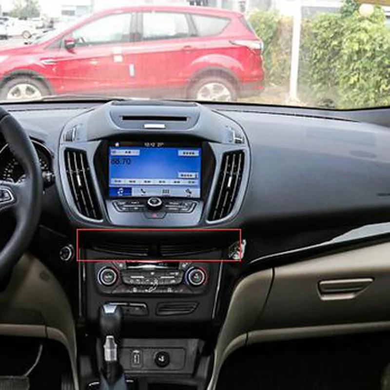 Für Ford Escape Kuga 2017 2018 2019 ABS Matte Zentralen Dashboard Air Vent Abdeckung Trim Zierleisten Zubehör Moulding Image