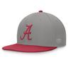 Men's Top of the World Gray/Crimson Alabama Crimson Tide Rally Two-Tone Fitted Hat