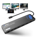 OREI SplitXtend Docking Hub with USB-C input USB-A Ethernet DP Power delivery up to 85 Watt and up to 3 Extended Displays (SX-3C4K85)
