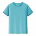 Kids T Shirts Short Sleeve Plain tops Tees Boy & Girl Unisex toddler Children Crew Neck T Shirt Long Sleeve Tee Shirt Boys Color Shirt Teenage Boy Clothes tops Kids Dry Clothe T Shirt Set T Shirts Men