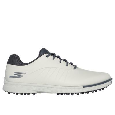 Skechers Men's GO GOLF Tempo GF Shoes | Size 7.5 | Natural/Gray | Synthetic/Textile
