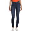 Skinny-fit-Jeans TOM TAILOR, Damen, Gr. 28, Länge 32, grau (schwarz, stone, washed), Denim/Jeans, Obermaterial: 42% Baumwolle, 34% Polyester, 22% Viskose, 2% Elasthan, unifarben, casual, skinny fit lang, Jeans, in figurbetonter 5-Pocket-Form