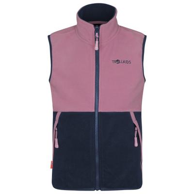 Trollkids - Kid's Kjerag Vest - Fleeceweste Gr 140 rosa/blau Image