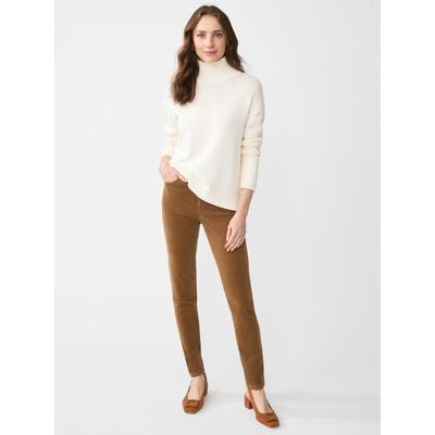 J.McLaughlin Women's Watson Velvet Jeans Camel, Size 14 | Cotton/Elastane/Velvet