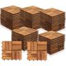 Set di 55 Piastrelle in Legno per 5 m² Piastrelle in Legno di Acacia Piastrelle con 12 doghe per