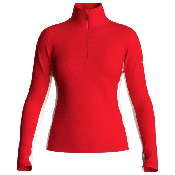 We Norwegians - Women's Voss 1/4-Zip - Merinopullover Gr M rot