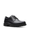 Schnürschuh CLARKS "BatcombeTieGTX", Herren, Gr. 41, schwarz (schwarz leather), Leder, casual, Schuhe, Business Schuh, Anzugschuh, Komfortschuh mit wasserdichter Gore-Tex
