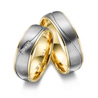 Trauring MARRYA Titan Ringe Trauringe Eheringe Partnerringe Gr. 66, gold (damen ring, gold, silber), Fingerringe, Damen, 66, Titan