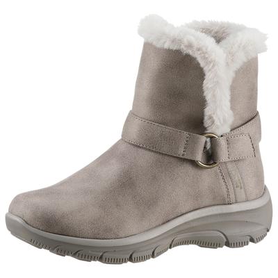 Winterstiefel SKECHERS "EASY GOING-DREAMERS MOVE", Damen, Gr. 36, grau (taupe, braun), Lederimitat, casual, Schuhe, Schl