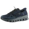Slip-On Sneaker SKECHERS "GLIDE-STEP PRO", Herren, Gr. 43, blau (navy, dunkelgrau), Textil, sportlich, Schuhe, Laufschuh, Trainingsschuh mit flexibler Traktionslaufsohle