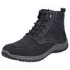 Winterboots RIEKER, Herren, Gr. 40, schwarz, Leder, Lederimitat, casual, Schuhe, Outdoorschuh, Schnürboots, Stiefelette mit riekerTEX-Membran