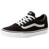 Sneaker VANS "Ward", Gr. 40,5, schwarz (metallic sidestripe schwarz), Leder, Synthetik, sportlich, Schuhe