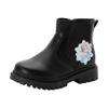 Chelseaboots DISNEY "Frozen", Damen, Gr. 30, schwarz, Synthetik, mehrfarbig, sportlich, Schuhe, Stiefelette, Winterschuhe
