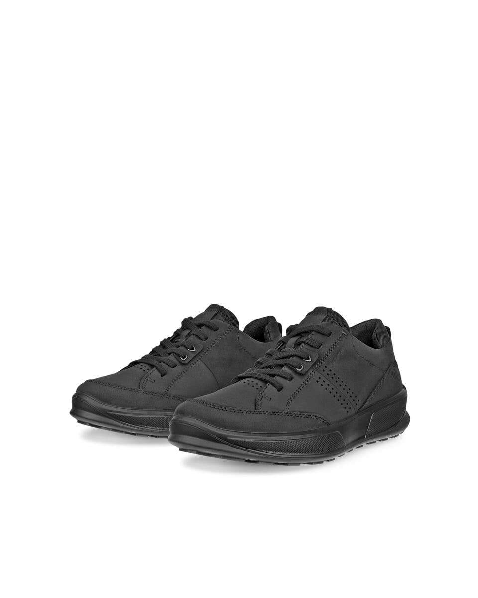 Sneaker ECCO "ByWay 2.0", Damen, Gr. 43, schwarz, Nubukleder, Schuhe Sneaker, Outdoorschuh, Freizeitschuh, Halbschuh mit gepolstertem Schaftrand