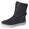Winterboots RICOSTA "Nanuk WMS: normal", Kinder, Gr. 34, schwarz, Leder, casual, Schuhe, Schlupfboot, Snowboots mit Warmfutter