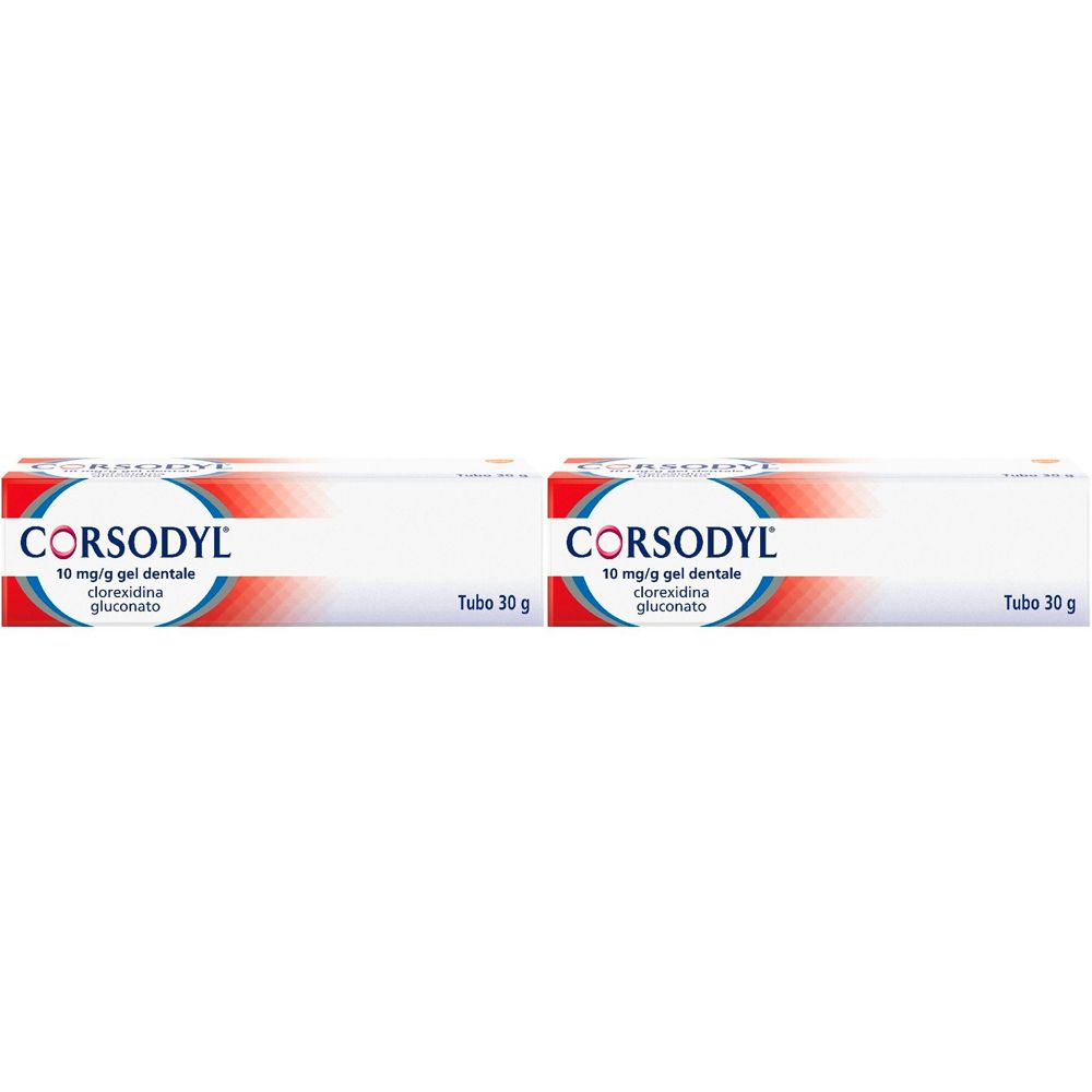 CORSODYL 10 mg/g gel dentale 2x30 g Gel orale