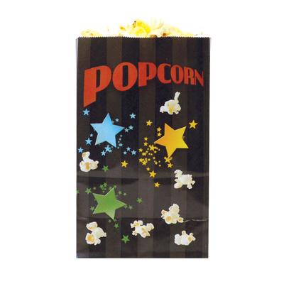 Gold Medal 2259B 32 oz Funburst Design Disposable Popcorn Bags, Laminated, 1, 000/Case, 32 Ounce