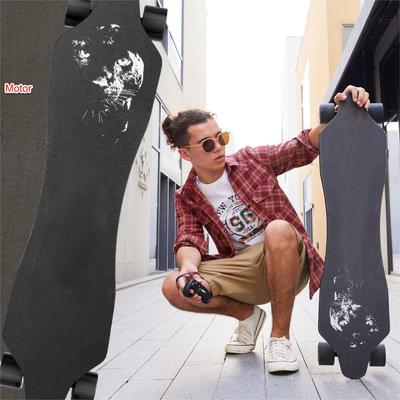 TEMU Caroma Electric Skateboards With Remote, 350w Powerful Motor, 12.4mph Top Speed, 4000mah Battery, 13 Miles Max Range E Skateboard, 4 Speed Mode Electric Longboard For Adults