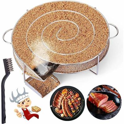 Kaltraucherzeuger zum Räuchern von Fleisch und Fisch mit Bürste zum Reinigen des Grills Image