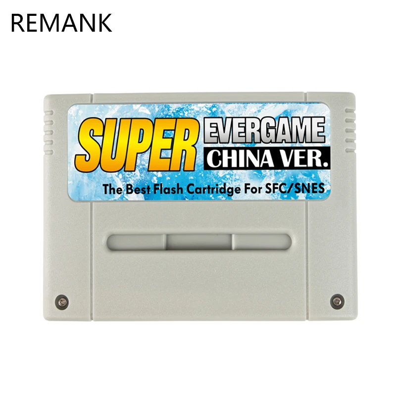 Nouveau pour Super SNES carte cartouche de jeu EVERGAME pour Nintendo SNES 16 bits JPN/EU/USD Console de jeu vidéo avec carte TF 1000 en 1