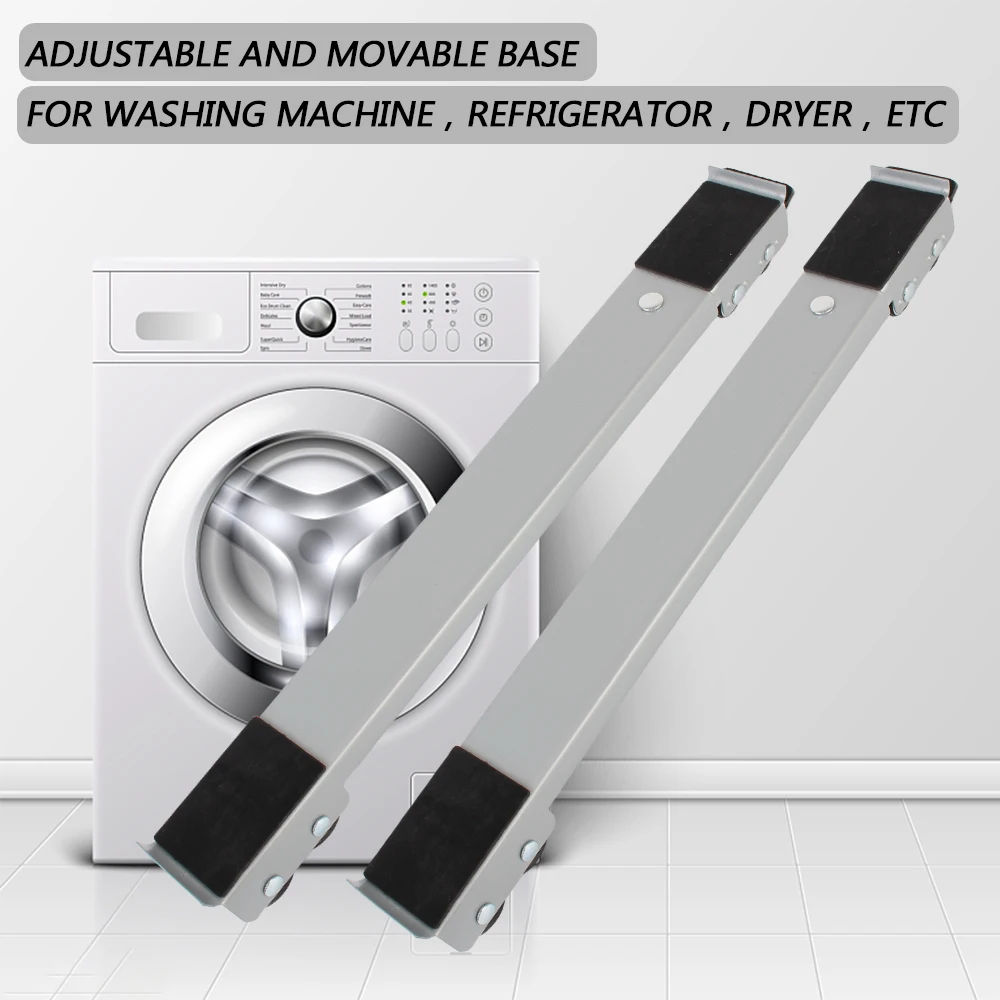Dryer Holder Universal Mobile Roller Bracket 24 Wheel Refrigerator Base Mount Adjustable Washing Machine Stand Lifter Raiser Kit