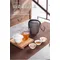Chinese White Porcelain Kung Fu Tea Set, Household Simple Outdoor Portable Travel Tea Set, Ceramic Cover Bowl