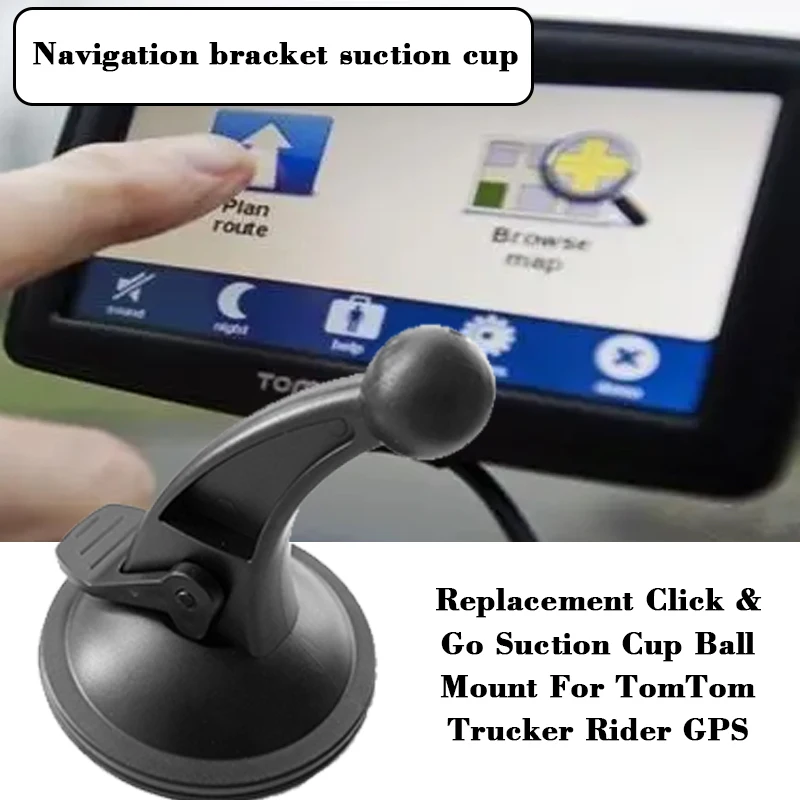 Black Suction Cup Mount Bracket For Tomtom GPS Navigator Handheld GPS Universal Navigator Suction Cup Bracket Car Accessories