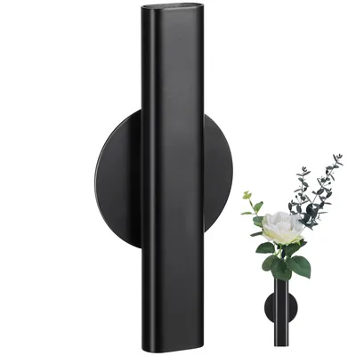 Wall Mounted Flower Vase Creative Plant Pot Simple Wall Hanging Planter Metal Tube Vases For Home Decor Wall Flowerpot Wall