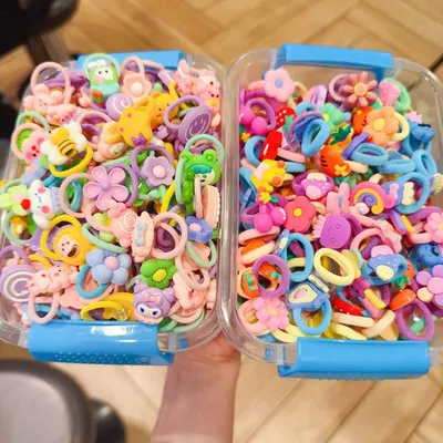 50/40/30pcs Cute Rubber Bands for Children Will Not Harm Hair with Good Elasticity. Girl Baby Headbands and Cute Girls Headdress