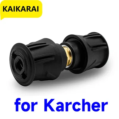 High Pressure Quick-Fitting for Gun and Power Washer Hose Extension Connector Compatible Karcher