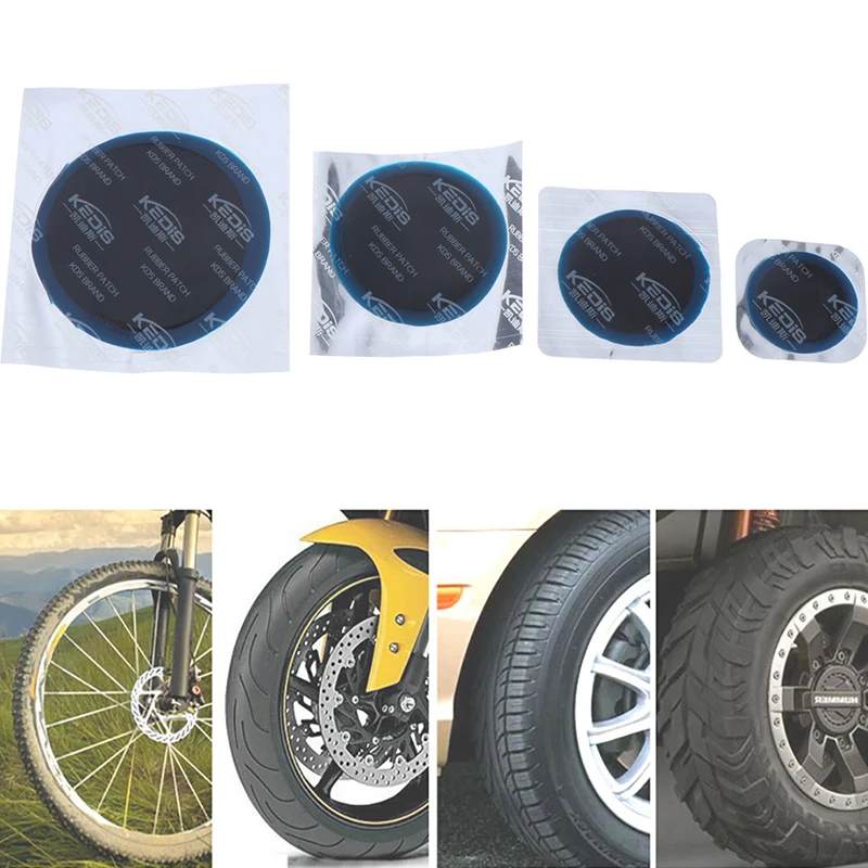 20 stücke Innenrohr Pannen reparatur set Auto Van Fahrrad LKW Reifen Patches leichte ultra dünne leicht zu tragen s/m/l/xl Image