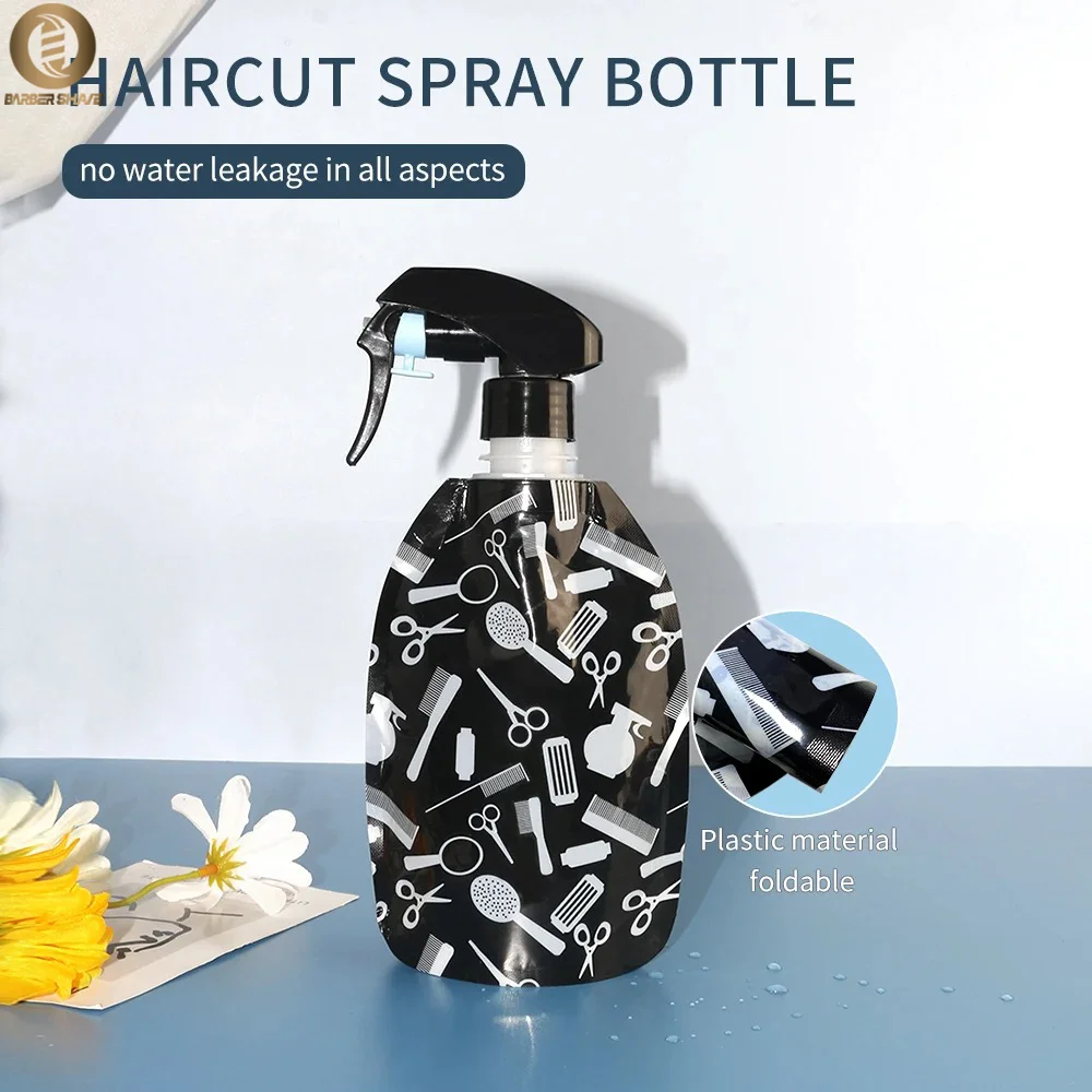 350ml tragbare faltbare Friseur Sprüh flasche nachfüllbare Nebel Sprüh flasche Salon Schönheit Haars tyling Werkzeuge Wassers prüh gerät Image