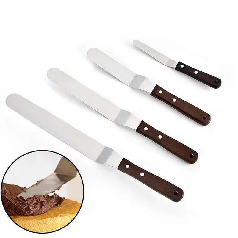 4/6/8/10 Zoll Edelstahl Kuchen Spatel Butter Creme Zuckerguss Zuckerguss Messer Creme Spatel Küchen kuchen Dekorations werkzeuge