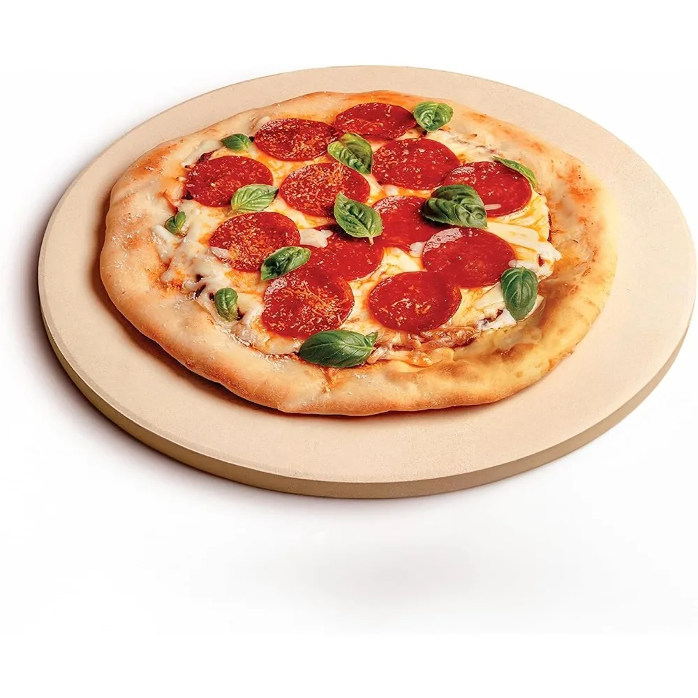 1pc Pizzas tein runde/quadratische Hochleistungs-Cordierit-Pizza pfanne für Ofen und Grill thermos chock beständiger Backstein für Brot Image