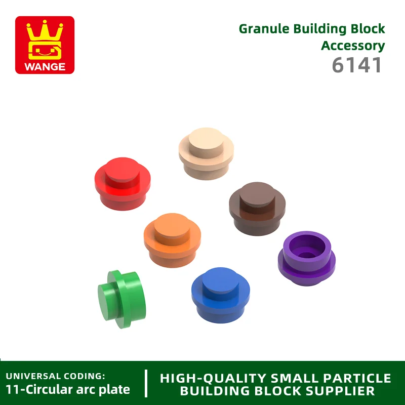 Wange 833 Teile/los 6141 4073 1x1 Dot Baustein Moc Rundbogen Teile Kompatibel mit Ziegel Kinder Spielzeug montage Geschenk Box Image