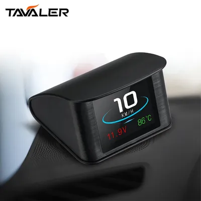 Auto-Hud-Head-Up-Display p10/t600 Auto-LCD-Code-Meter Geschwindigkeit Turbinen druck obd2/GPS Multifunktions-Hud-Auto-Instrument Image